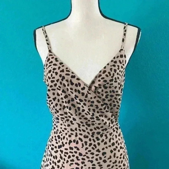 Sanctuary leopard animal print wrap dress in size small - Picture 2 of 6